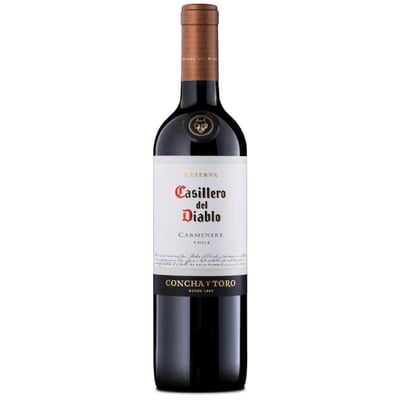 6x Vino Casillero del Diablo Reserva Carmenere 750cc