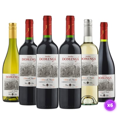 6x Vino Doña Dominga Clásico de Familia - Mix Cepas 750ml