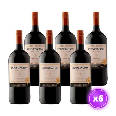 6x Vino Exportación Selecto - Carmenere - 1.5L