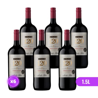 6x Vino Gran 120 Botellón - Cabernet Sauvignon - 1.5L