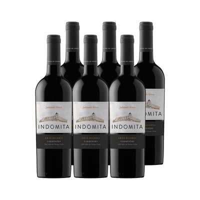 6x Vino Indómita Gran Reserva Cepas 750cc