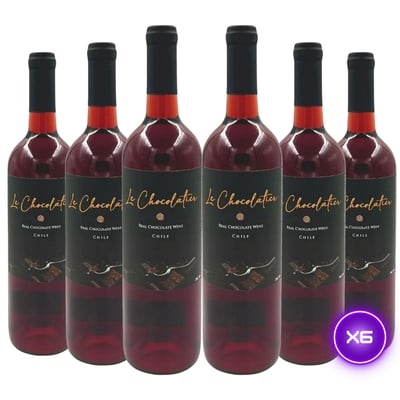 6x Vino Le Chocolatier Real Chocolate Wine 12˚ - 750ml