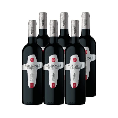6x Vino Misiones de Rengo Varietal Cepas 750cc