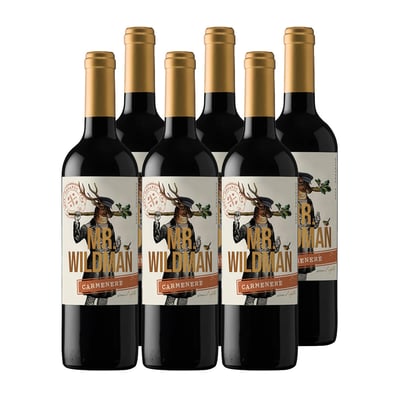 6x Vino Mr. Wildman Cepas 750cc