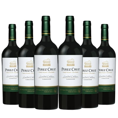 6x Vino Perez Cruz Gran Reserva Limited Edition Variedad Cepas - 750ml