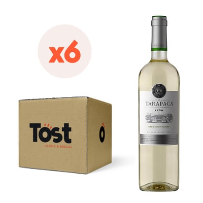 6x Vino Tarapacá León Sauvignon Blanc 750cc