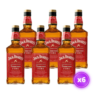 6x Whisky Jack Daniels - Fire 750ml