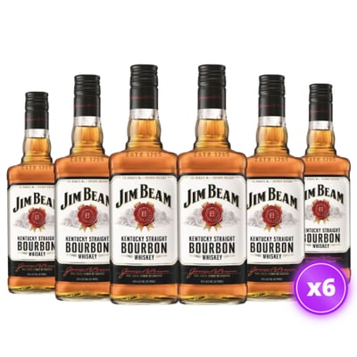6x Whisky Jim Beam - Bourbon - 700ml
