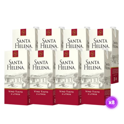 8x Vino Santa Helena - Tinto Tetra 2L