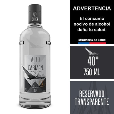 Alto Del Carmen Transparente 40°. 750 Ml.