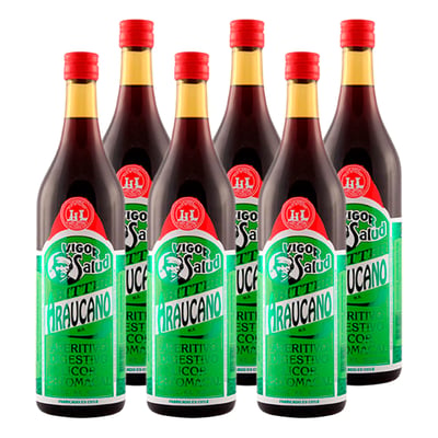 Araucano Bitter Botella 900cc X6