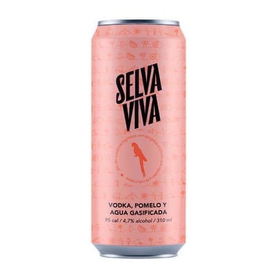 Bebida Premium Selva Viva Vodka Pomelo 310cc