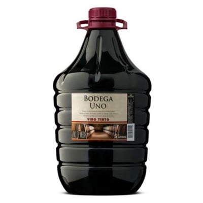 Bidón Vino Bodega Uno Tinto - 5 Litros