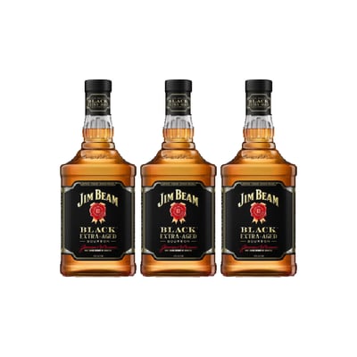 Bourbon Whiskey Jim Beam Black Botella 750cc X3