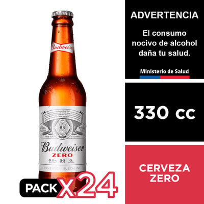 Budweiser Zero 24 X 330 Cc