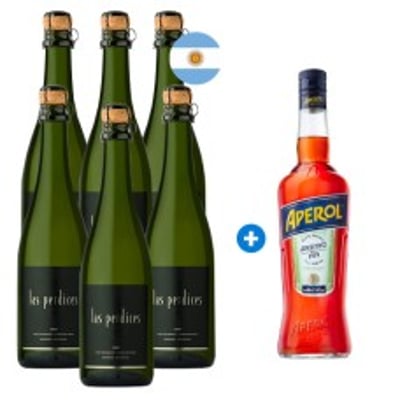 Caja 6 Espumantes Las Perdices Brut 750cc (+ Aperol de Regalo) Semanal