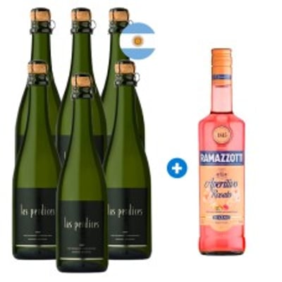 Caja 6 Espumantes Las Perdices Brut 750cc (+ Ramazzoti de Regalo) Semanal