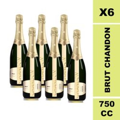 Caja 6 un. Espumante Brut Chandon 13° 750 cc