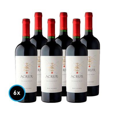 CAJA ACRUX: 6x Vino Acrux Ensamblaje Super Premium 750cc