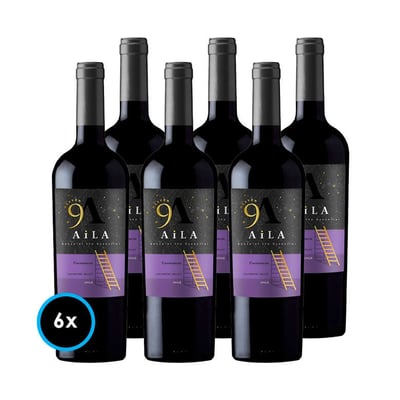 CAJA AILA HEAVEN GR (Carmenere): 6x Vino Aila Heaven Gran Reserva Carmenere 750cc
