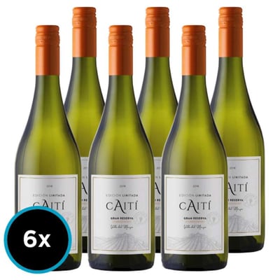 CAJA CAITI (Chardonnay): 6x Vino Caiti Gran Reserva Chardonnay 750cc