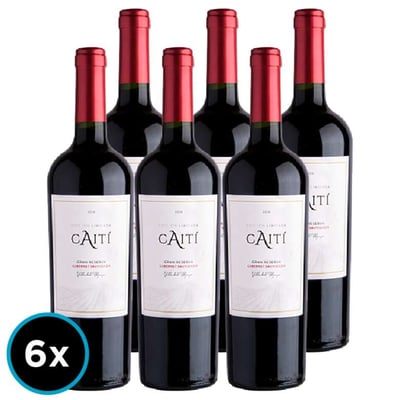 CAJA CAITI GR (Cabernet): 6x Vino Caiti Gran Reserva Cabernet Sauvignon 750cc