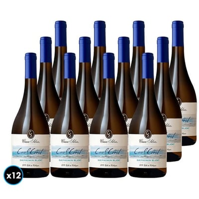 CAJA CASA SILVA COOL COAST (Sauvignon Blanc): 12x Vino Casa Silva Cool Coast Sauvignon Blanc 750cc