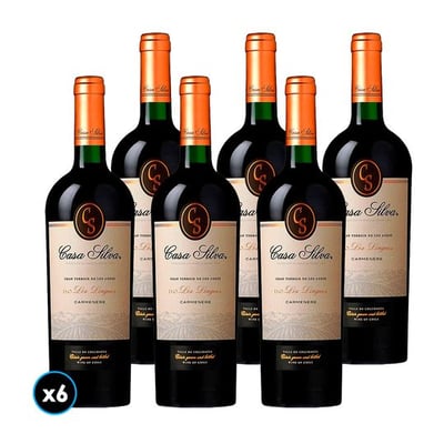 CAJA CASA SILVA GRAN TERROIR (Carmenere): 6x Vino Casa Silva Gran Terroir Carmenere 750cc
