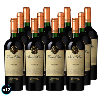 CAJA CASA SILVA GT (Carmenere): 12x Vino Casa Silva Gran Terroir Carmenere 750cc