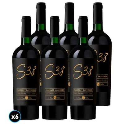 CAJA CASA SILVA S38 (Cabernet Sauvignon): 6x Vino Casa Silva S38 Cabernet Sauvignon 750cc