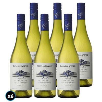 CAJA CASAS DEL BOSQUE COLLECTION (Chardonnay): 6x Vino Casas del Bosque Collection Chardonnay 750cc
