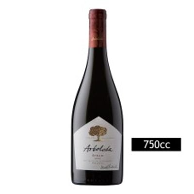 Caja de 6 unidades Arboleda Syrah ($9.900 c/u)