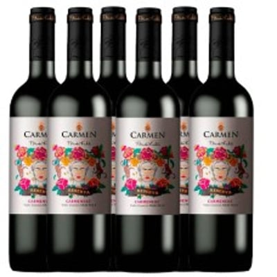 Caja de 6 unidades Carmen Frida Kahlo Reserva Carmenere ($3.690 c/u) Promo-src