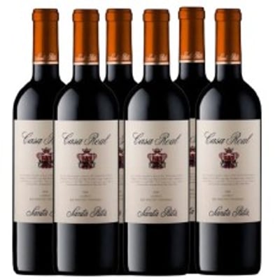 Caja de 6 unidades Casa Real Carmenere ($7.990 c/u)