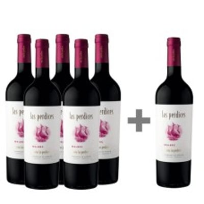 Caja de 6 unidades Las Perdices Reserva 100% Malbec Argentino (PAGUE5 , LLEVE 6) ($4.158 c/u)