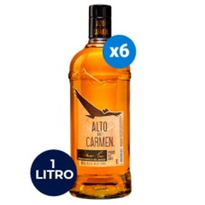 Caja de 6 unidades Pisco Alto Del Carmen, Roble Del Sur 35° 1.000cc ($5.990 c/u)