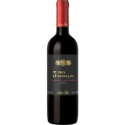 Caja de 6 unidades Santa Rita 3 Medallas Cabernet Sauvignon ($2.590 c/u)