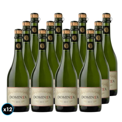 CAJA ESPUMANTE CASA SILVA DOMINGA: 12x Espumante Casa Silva Dominga Brut 750cc