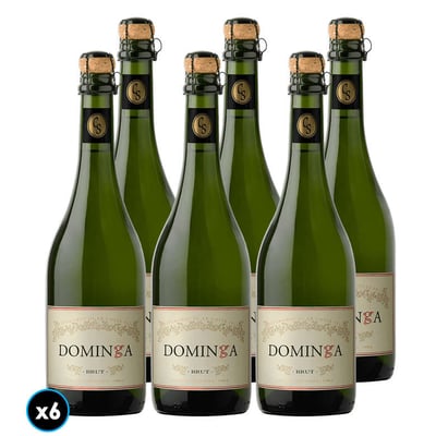 CAJA ESPUMANTE CASA SILVA DOMINGA: 6x Espumante Casa Silva Dominga Brut 750cc