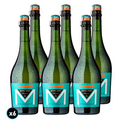CAJA ESPUMANTE MORANDE: 6x Espumante Morande Extra Brut Charmat 750cc
