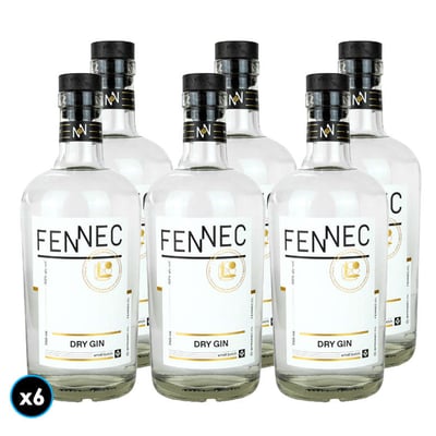 CAJA GIN FENNEC: 6x Gin Fennec 750cc 40° alc.