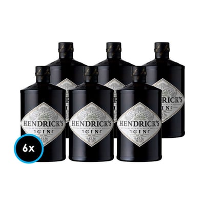 CAJA GIN HENDRICKS: 6x Gin Hendricks 700cc 41,4º alc.