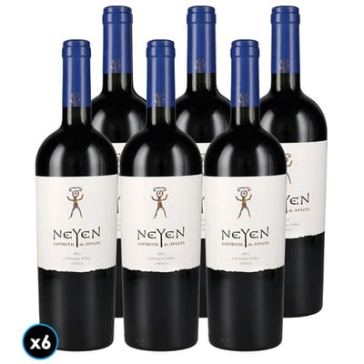 CAJA ÍCONO NEYEN DE APALTA (Blend): 6x Vino Ícono Neyen de Apalta Blend 750cc