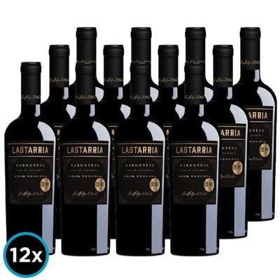 CAJA LASTARRIA GRAN RESERVA (Carmenere): 12x Vino Lastarria Gran Reserva Carmenere 750cc