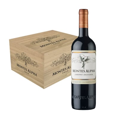 Caja Madera X6 – Vino Montes Alpha Cabernet Sauvignon
