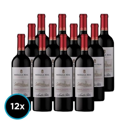CAJA MEDALLA REAL GR (Cabernet): 12x Vino Medalla Real Gran Reserva Cabernet Sauvignon 750cc