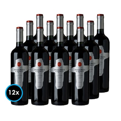 CAJA MISIONES DE RENGO (Carmenere): 12x Vino Misiones de Rengo Carmenere 750cc