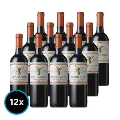 CAJA MONTES ALPHA (Cabernet): 12x Vino Montes Alpha Cabernet Sauvignon 750cc
