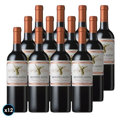 CAJA MONTES ALPHA (Cabernet Sauvignon): 12x Vino Montes Alpha Cabernet Sauvignon 750cc