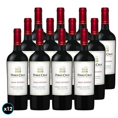 CAJA PEREZ CRUZ GR (Cabernet Sauvignon): 12x Vino Perez Cruz Gran Reserva Cabernet Sauvignon 750cc